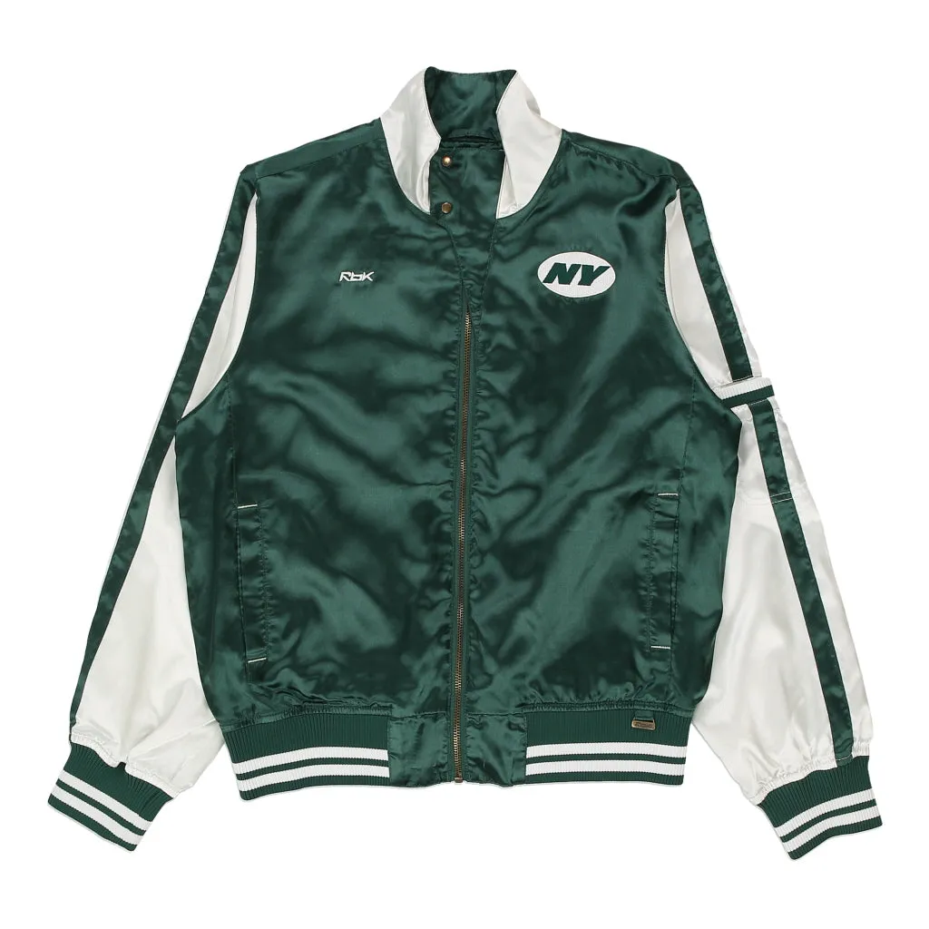 New York Jets Reebok NFL Jacket - Large Green Polyester Blend