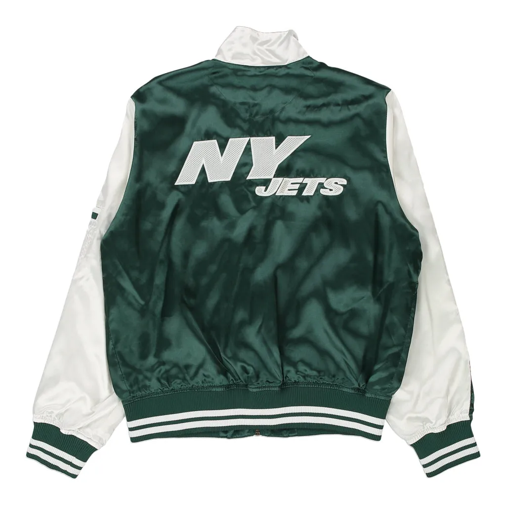 New York Jets Reebok NFL Jacket - Large Green Polyester Blend