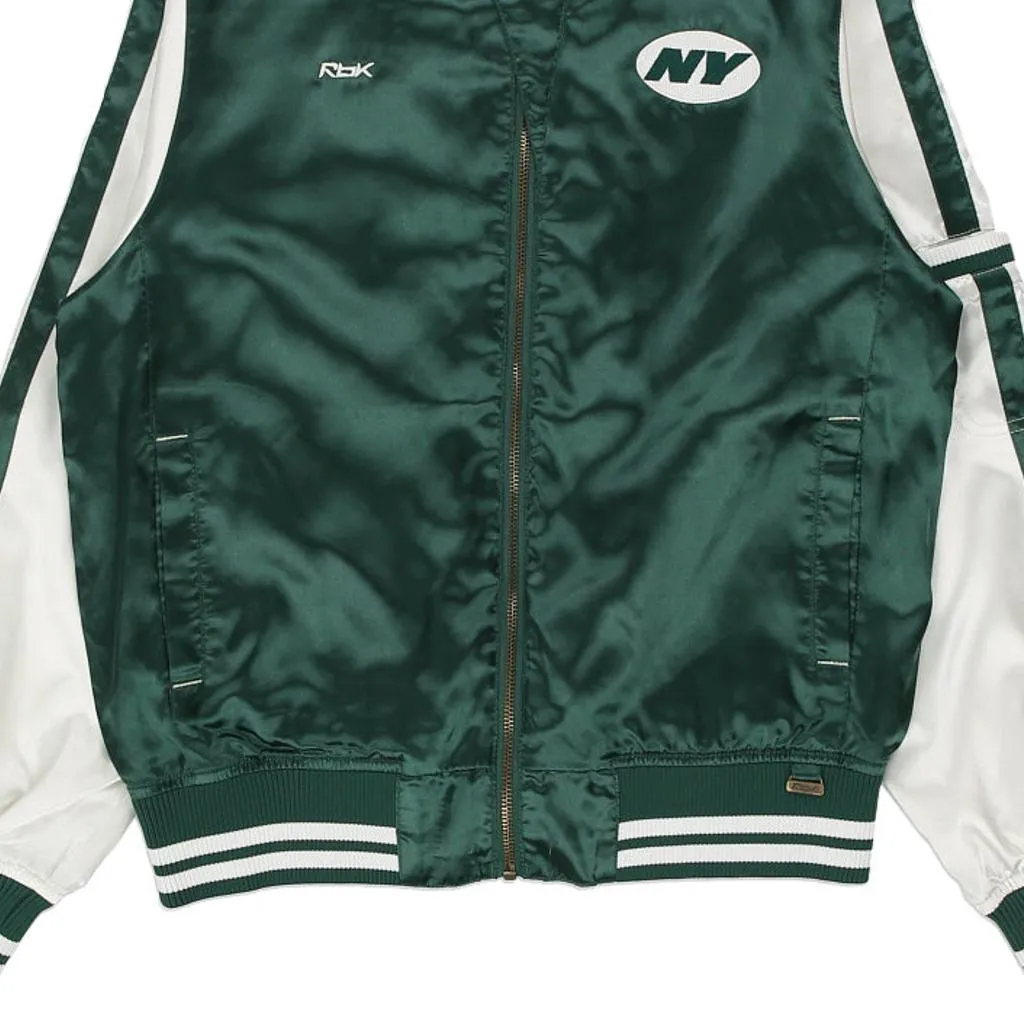 New York Jets Reebok NFL Jacket - Large Green Polyester Blend