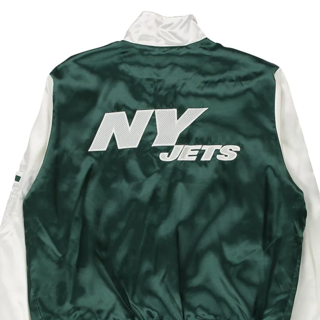 New York Jets Reebok NFL Jacket - Large Green Polyester Blend