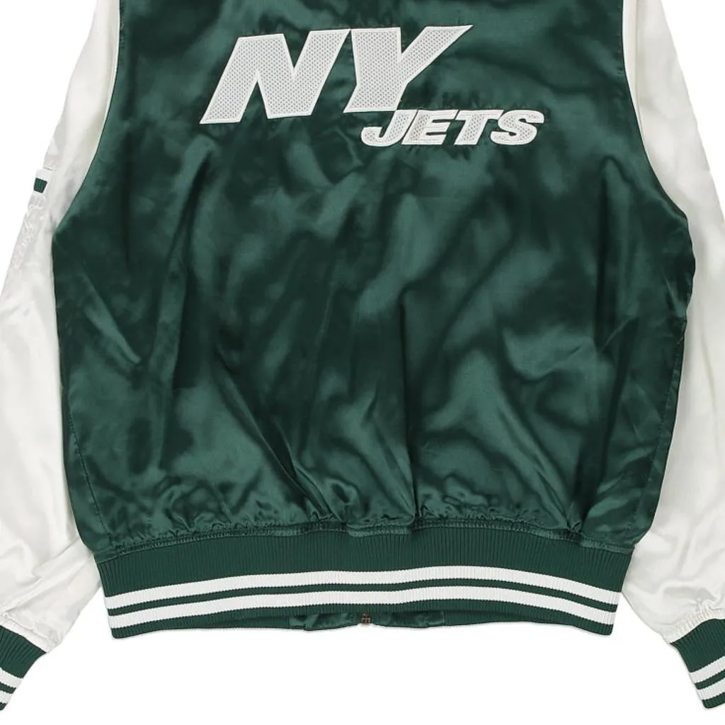 New York Jets Reebok NFL Jacket - Large Green Polyester Blend