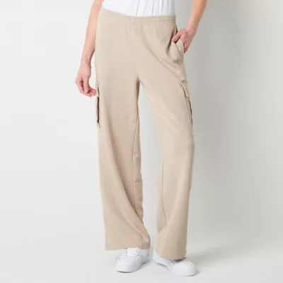 new!Reebok Womens Mid Rise Straight Cargo Pant