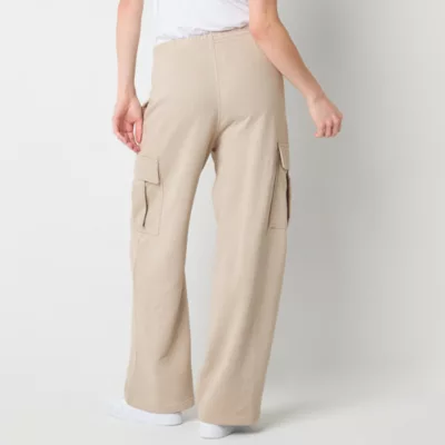 new!Reebok Womens Mid Rise Straight Cargo Pant