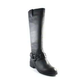 Nine West Women's Jamison Knee-High Boot Black Leather 6