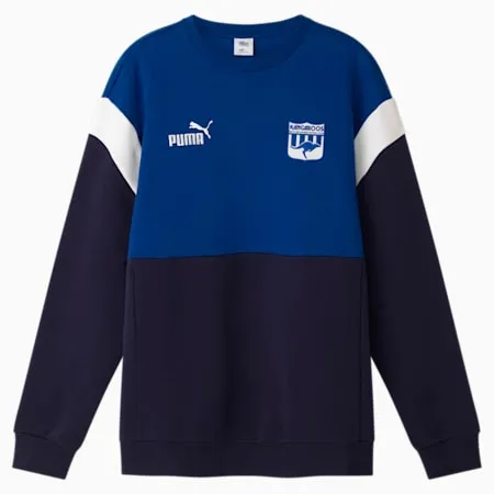 North Melbourne Football Club 2024 Unisex Heritage Crew | PUMA Navy-Surf The Web-NMFC | PUMA All Football Products | PUMA 