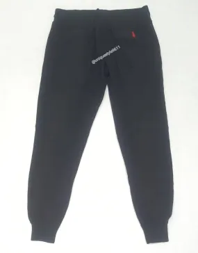 Nwt Polo Ralph Lauren Women's Black/Red Small Pony Joggers