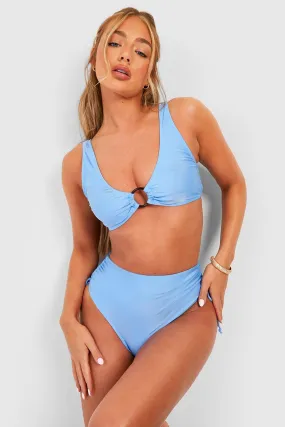 O-ring Ruched Bikini Set