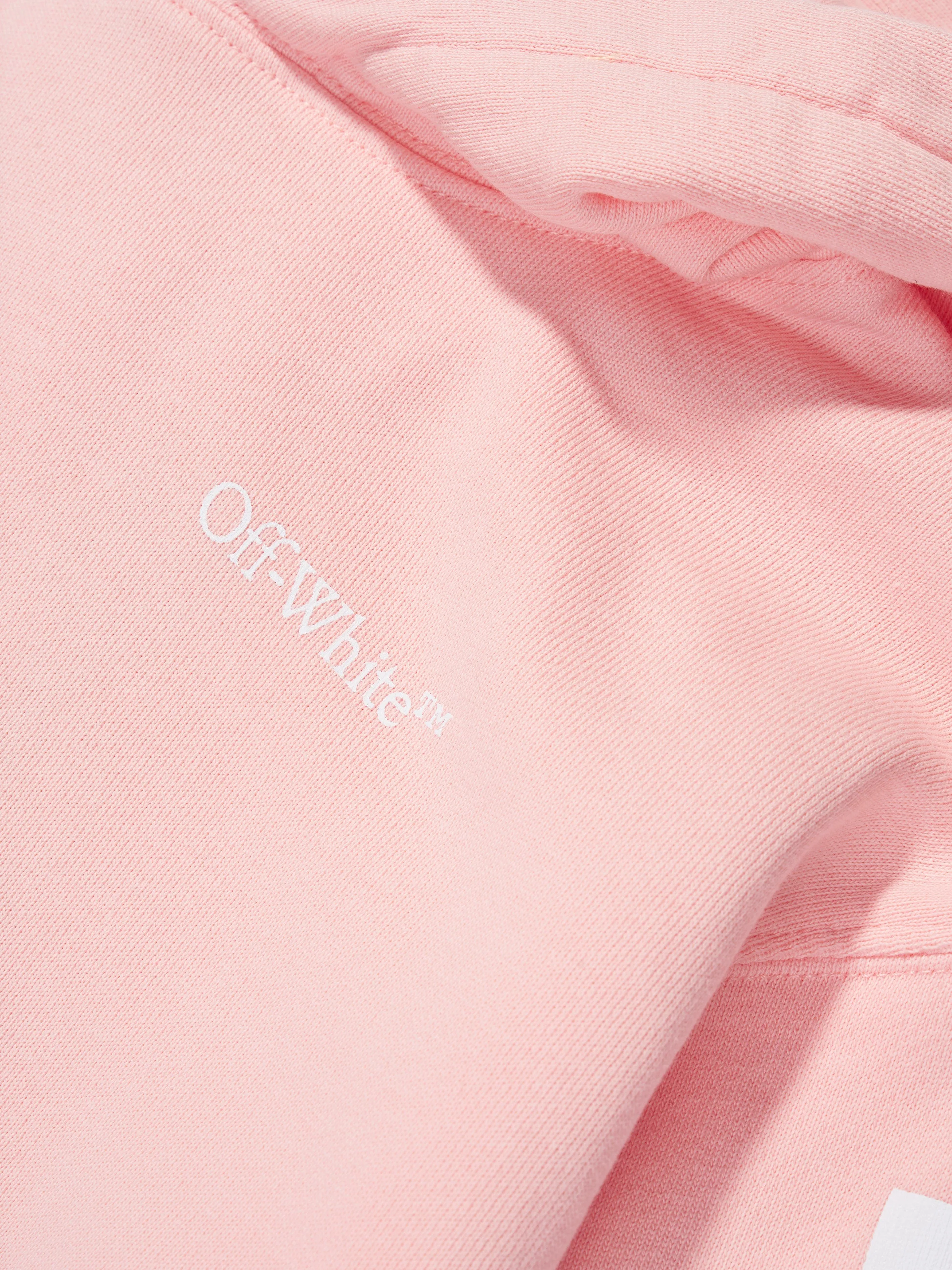 Off-White Girls Classic Arrow Tab Hoodie in Pink