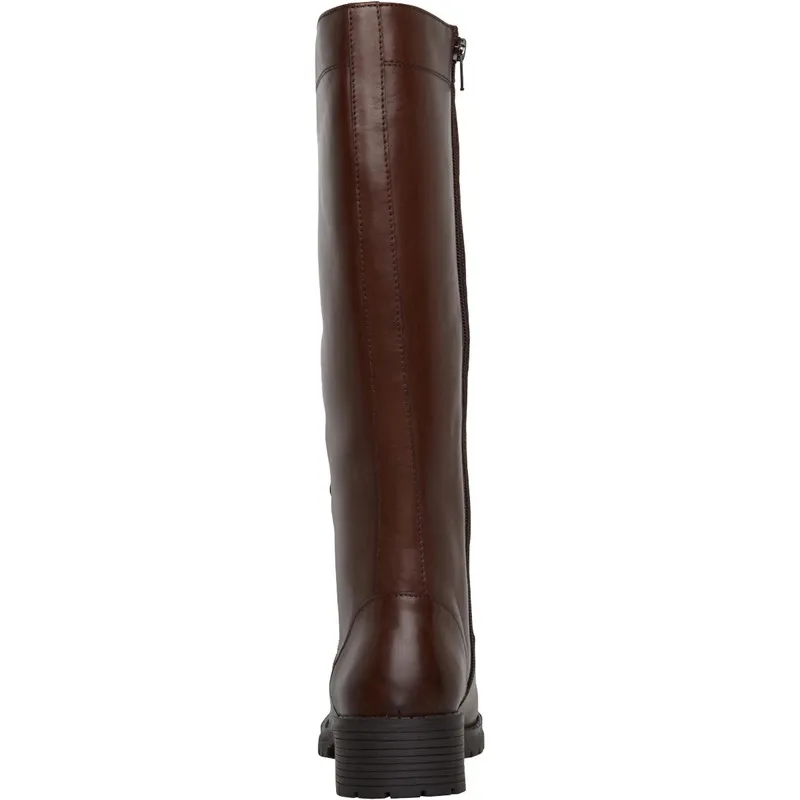 Onfire Womens Button Front Knee High Boot Brown