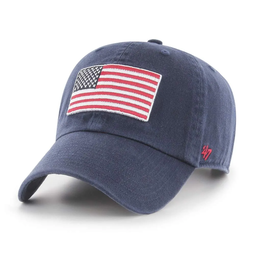 Operation Hat Trick OHT American Flag '47 Navy Clean Up Adj. Strap Hat Cap