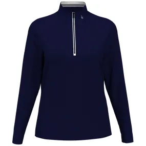 Original Penguin Women's Black Iris Blue Clubhouse Mock Pullover