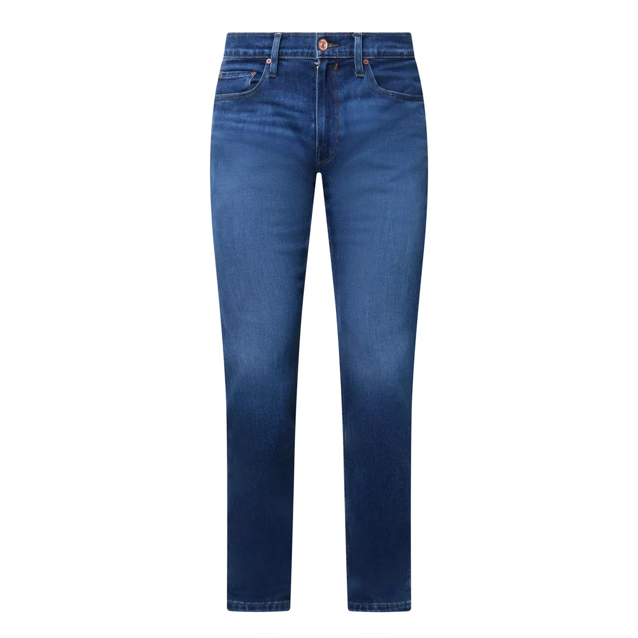 PAIGE Normandie Straight-Leg Jeans - Mid Wash