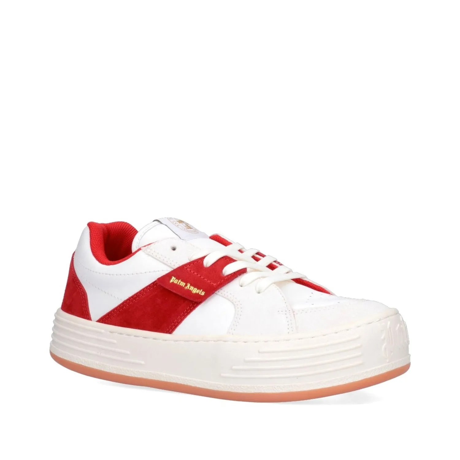 Palm Angels    Palm Angels Leather Logo Sneakers