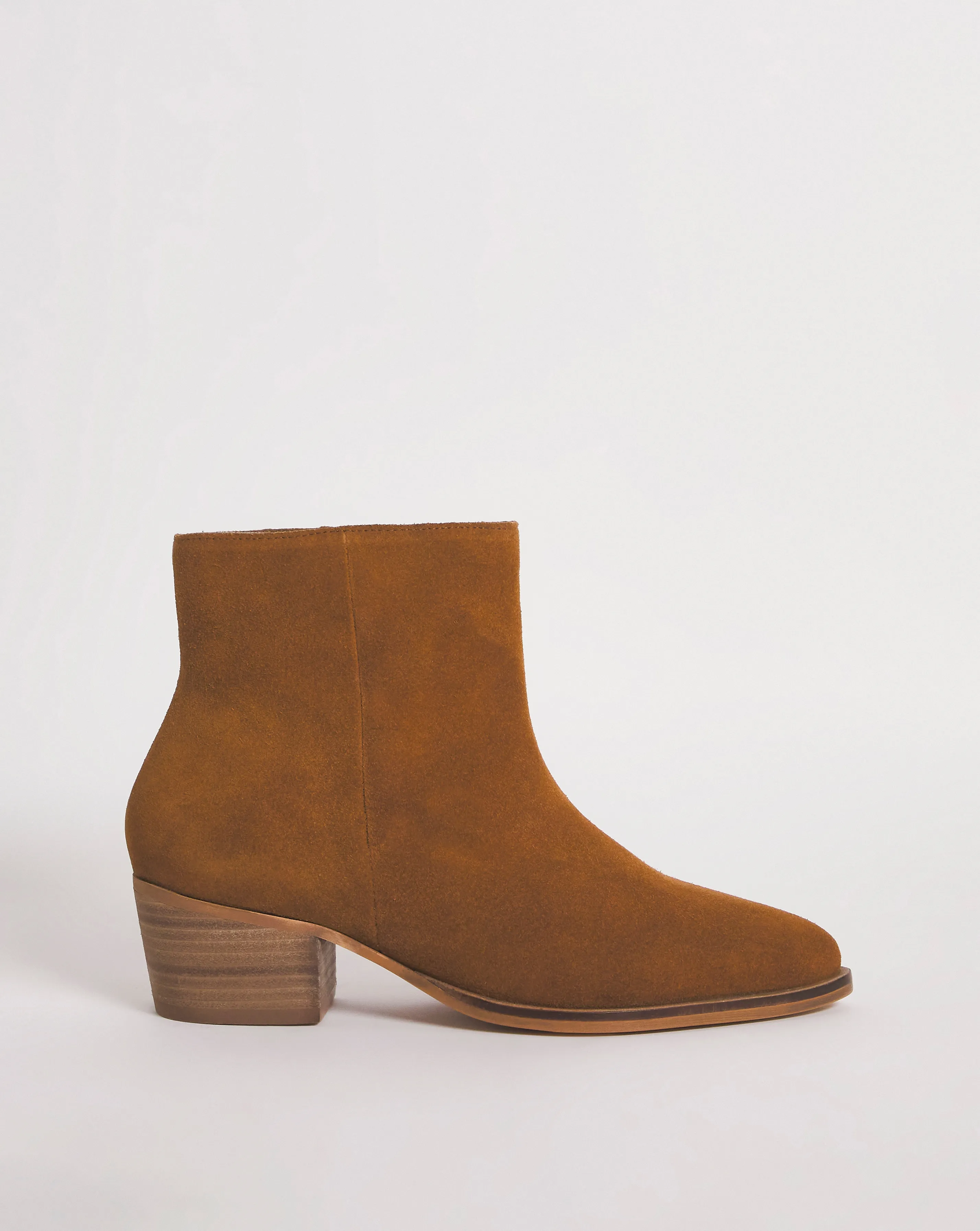 Peaches Suede Leather Western Cowboy Boot EEE Fit | Simply Be