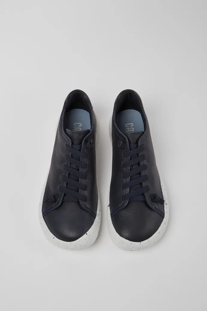 Peu Stadium Blue leather sneakers for men