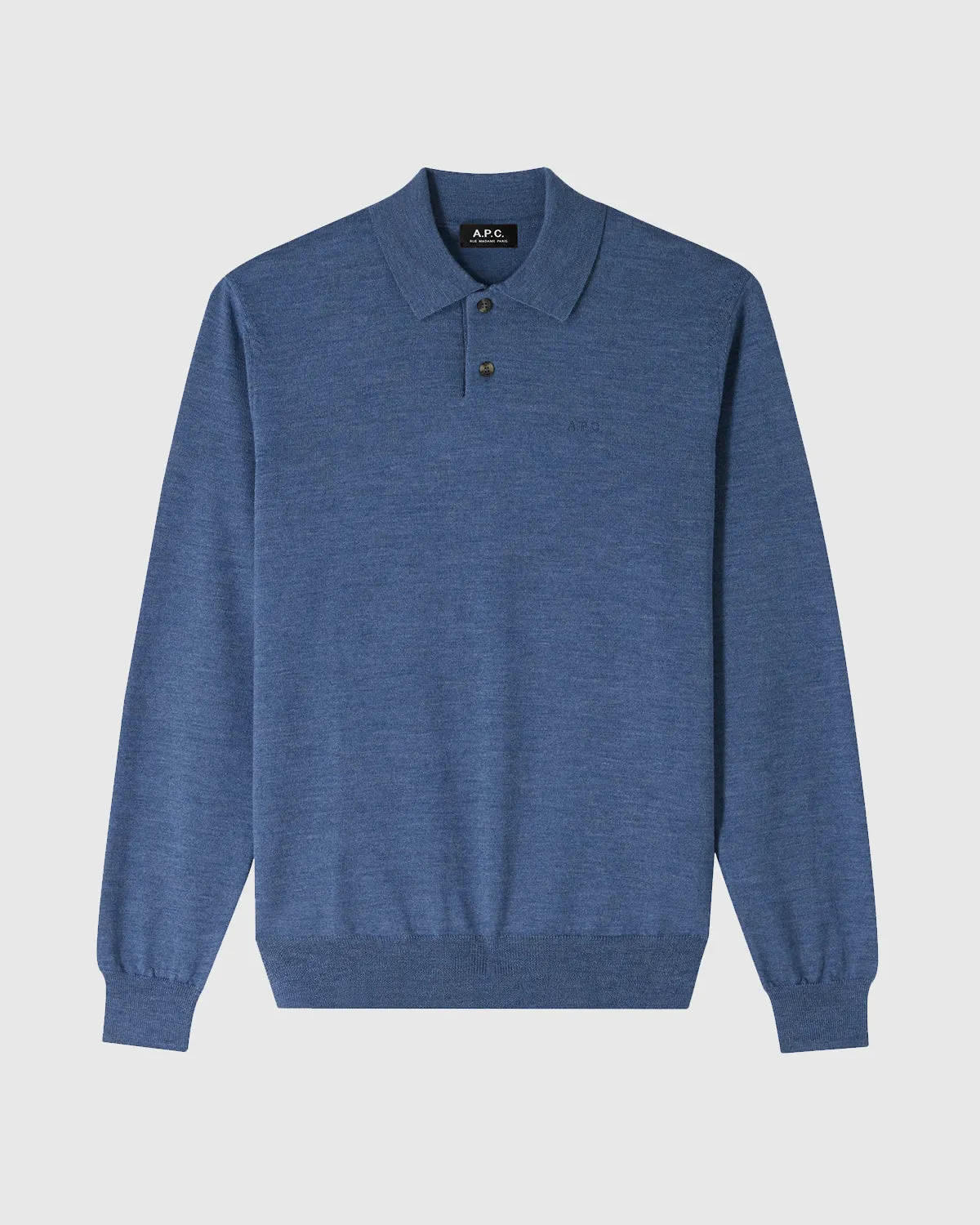 Polo Jacob Logo Bleu Acier Chine