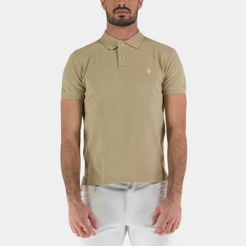 Polo Ralph Lauren Slim Fit Classic Polo T-Shirt | Beige-710536856354 -kular fashion