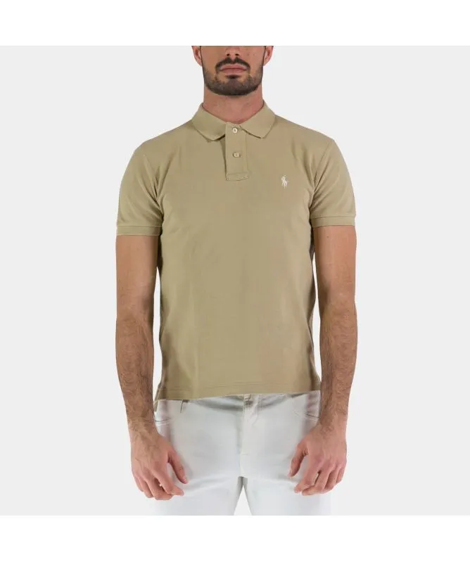 Polo Ralph Lauren Slim Fit Classic Polo T-Shirt | Beige-710536856354 -kular fashion