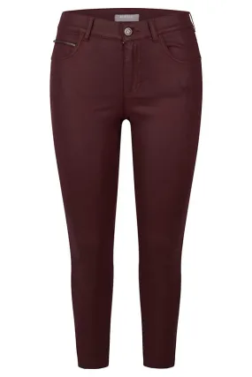 Rabe & LecomteBURGUNDY COATED JEANS