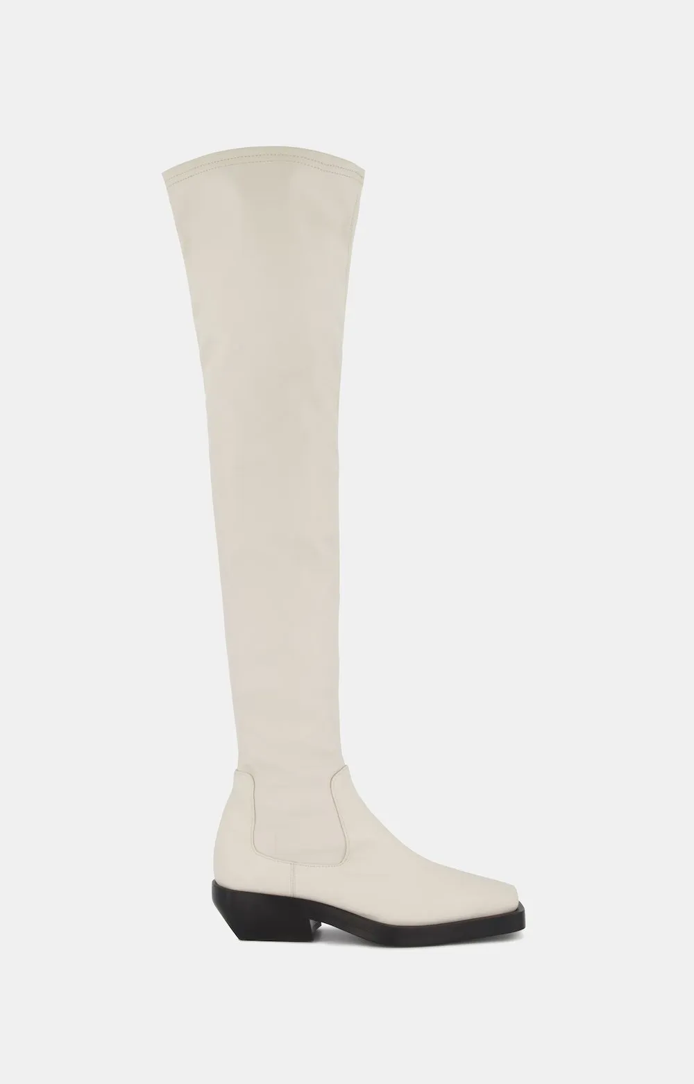 Rebe Paris Over The Knee Boot Ivory