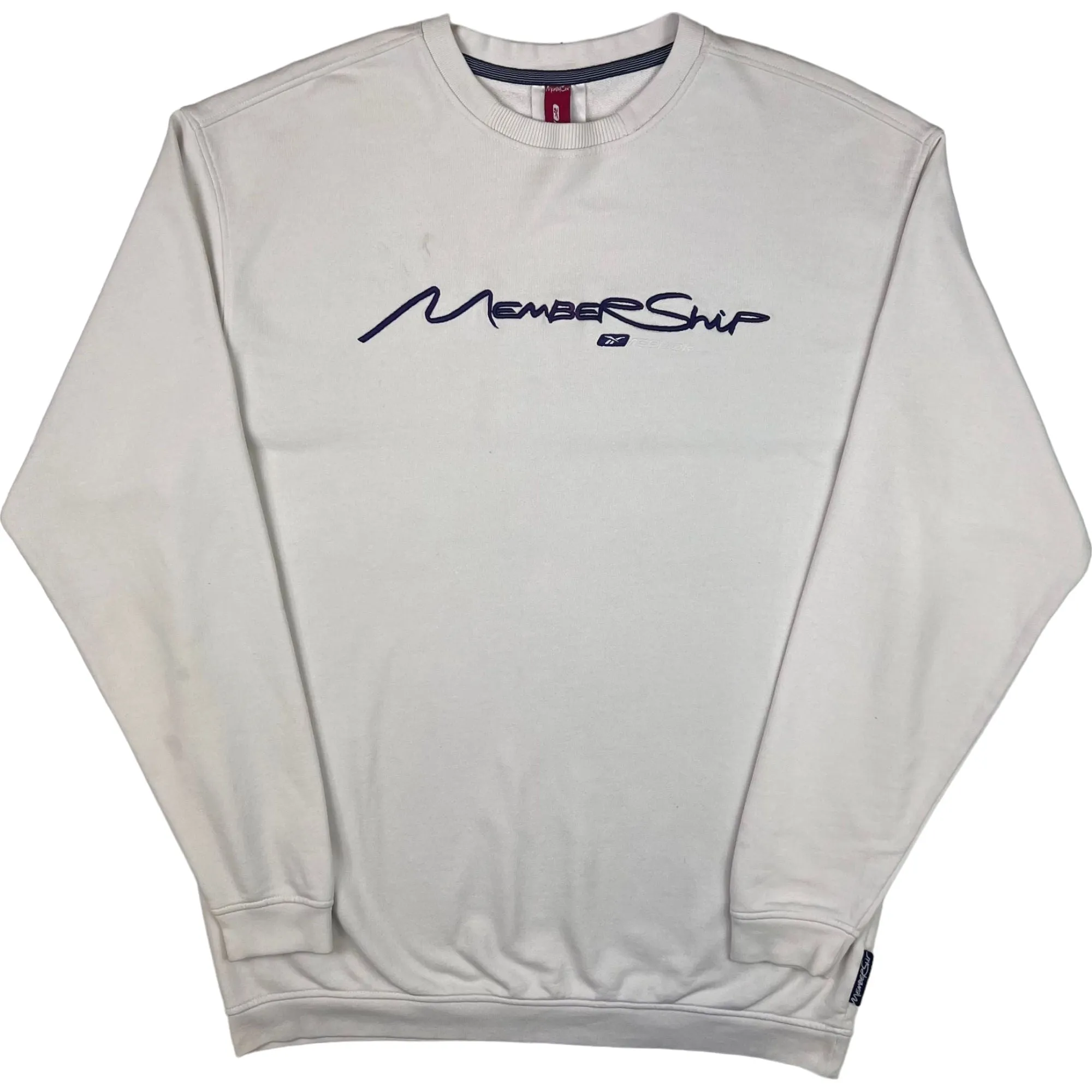 Reebok 00's Embroidered Logo Sweatshirt Cream