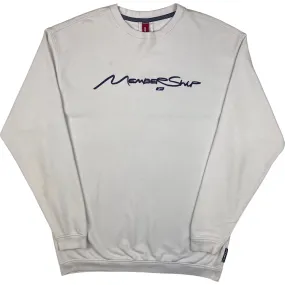 Reebok 00's Embroidered Logo Sweatshirt Cream