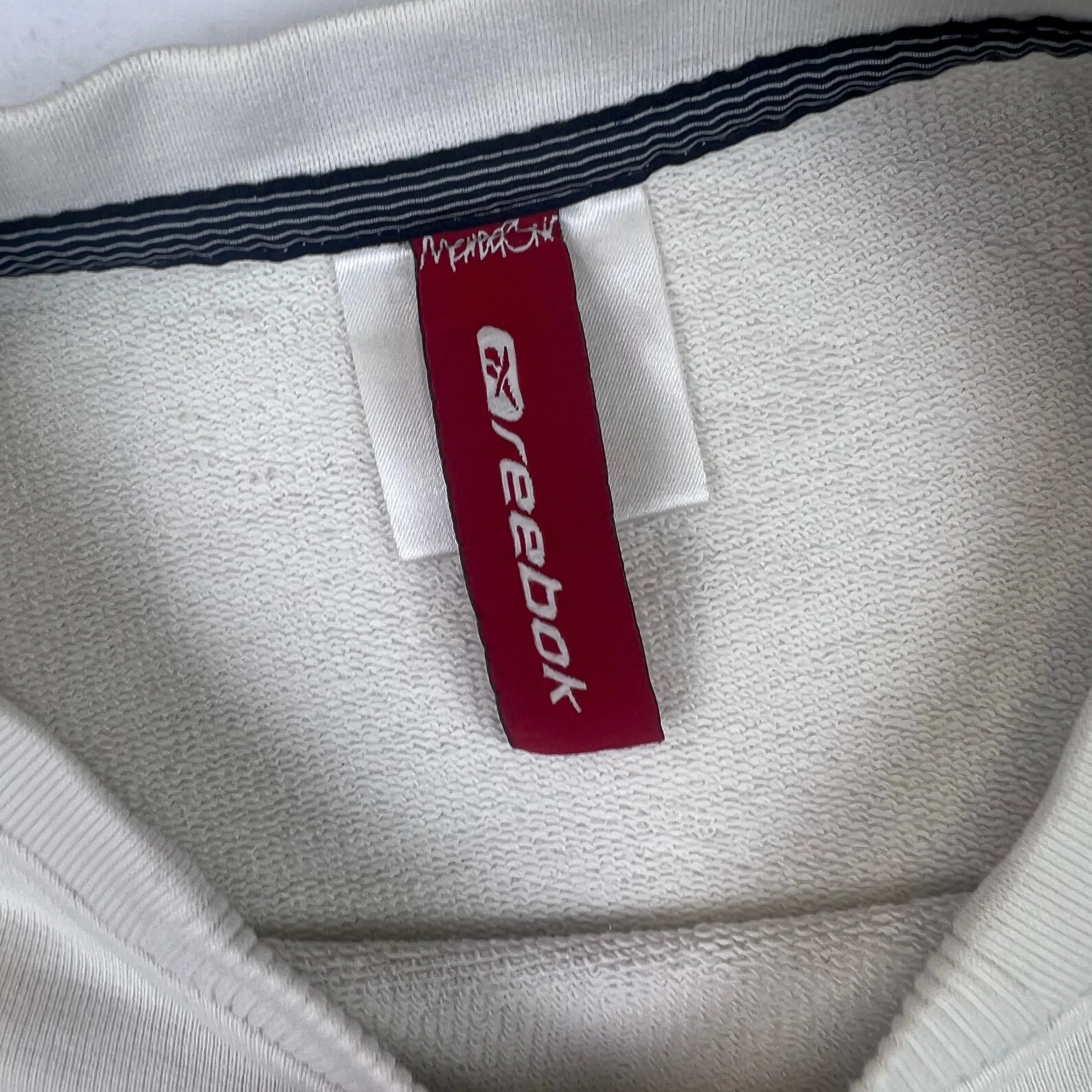 Reebok 00's Embroidered Logo Sweatshirt Cream