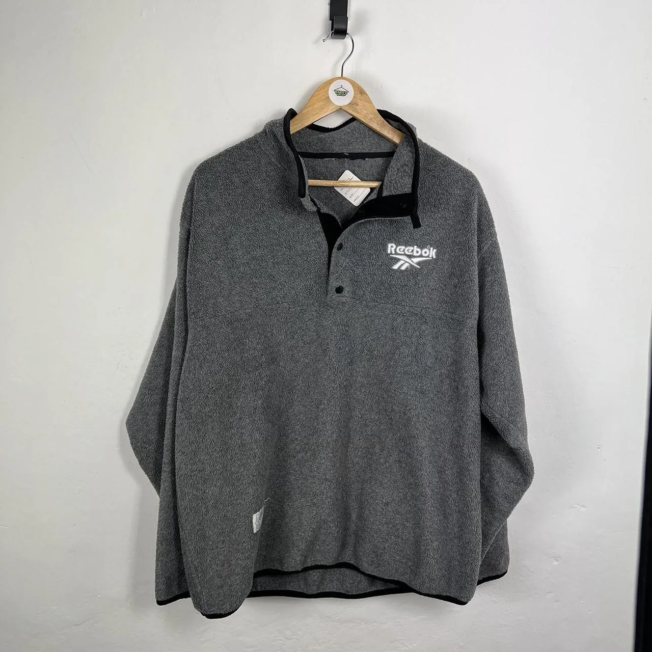 Reebok button up fleece large