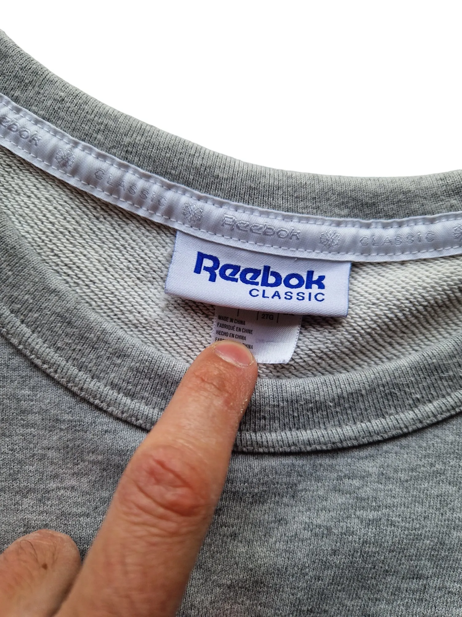 Reebok Small Logo Sweatshirt - Size 2XL