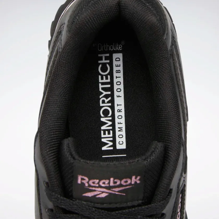 REEBOK WOMENS GLIDE RIPPLE CLIP - BLACK/BLACK/ROSE GOLD