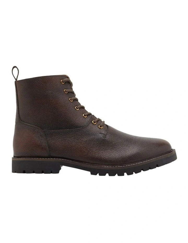 Regent Leather Urban Boot in Brown Dark