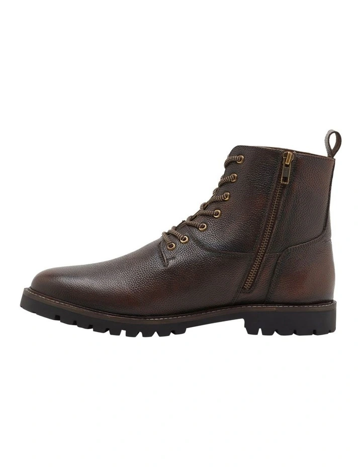 Regent Leather Urban Boot in Brown Dark