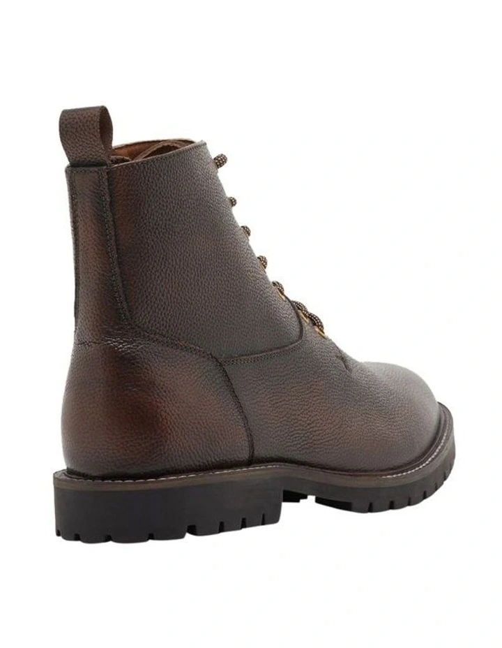 Regent Leather Urban Boot in Brown Dark