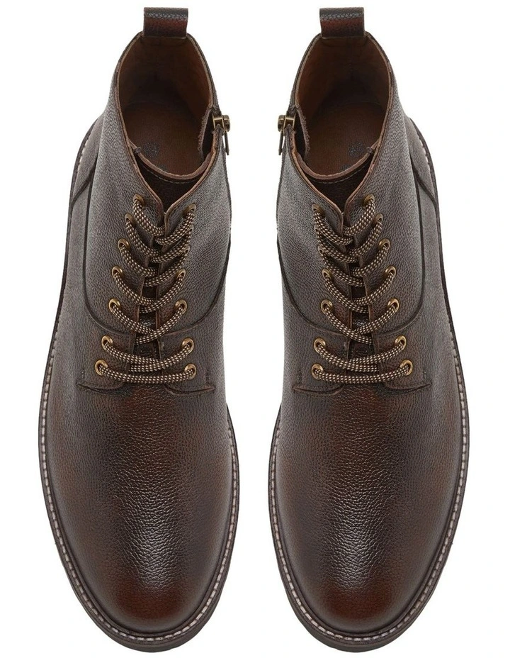 Regent Leather Urban Boot in Brown Dark