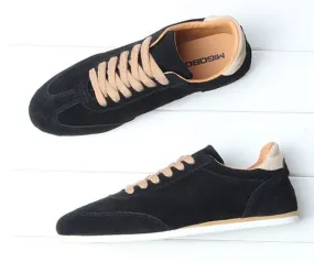 Retro fashion sneakers for Men with white Sole - Low top