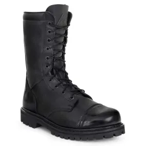 Rocky Side Zipper Black Leather 10 Jump Boot 2090