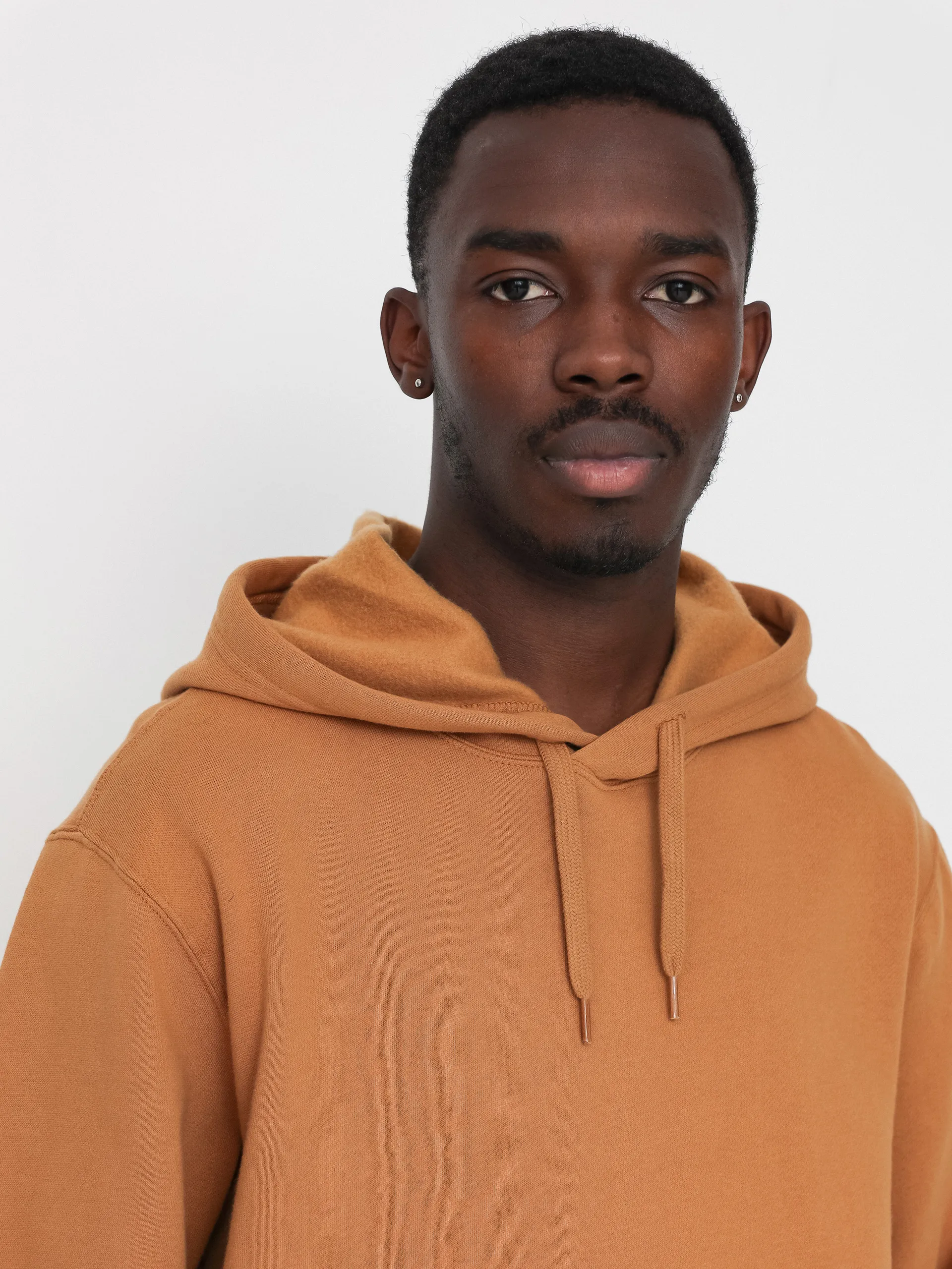 RVCA Americana HD Hoodie (dk choco/metallic gold)