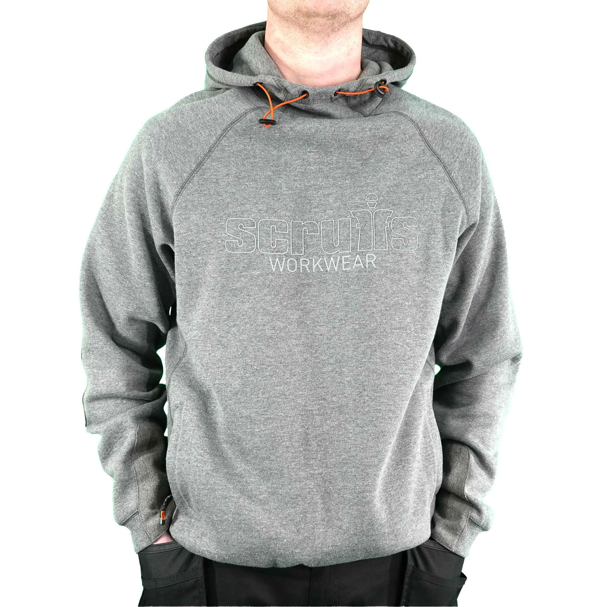 Scruffs Trade Hoodie Graphite Grey Brushed Fleece with Abratect Panels Size Large