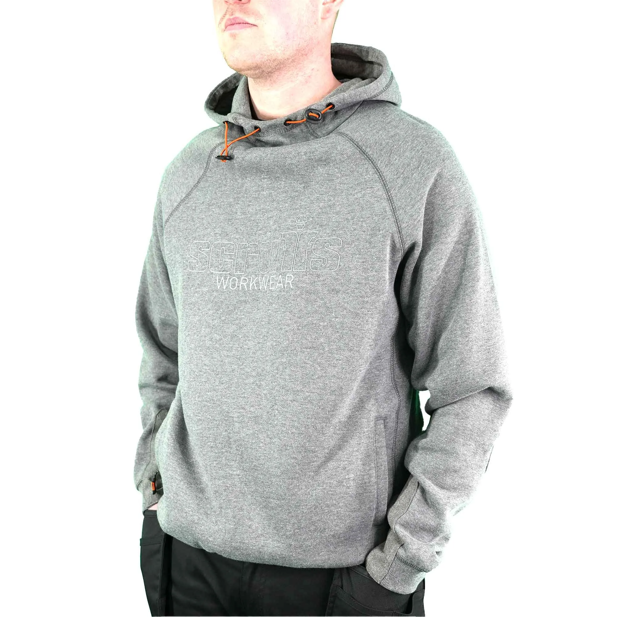 Scruffs Trade Hoodie Graphite Grey Brushed Fleece with Abratect Panels Size Large