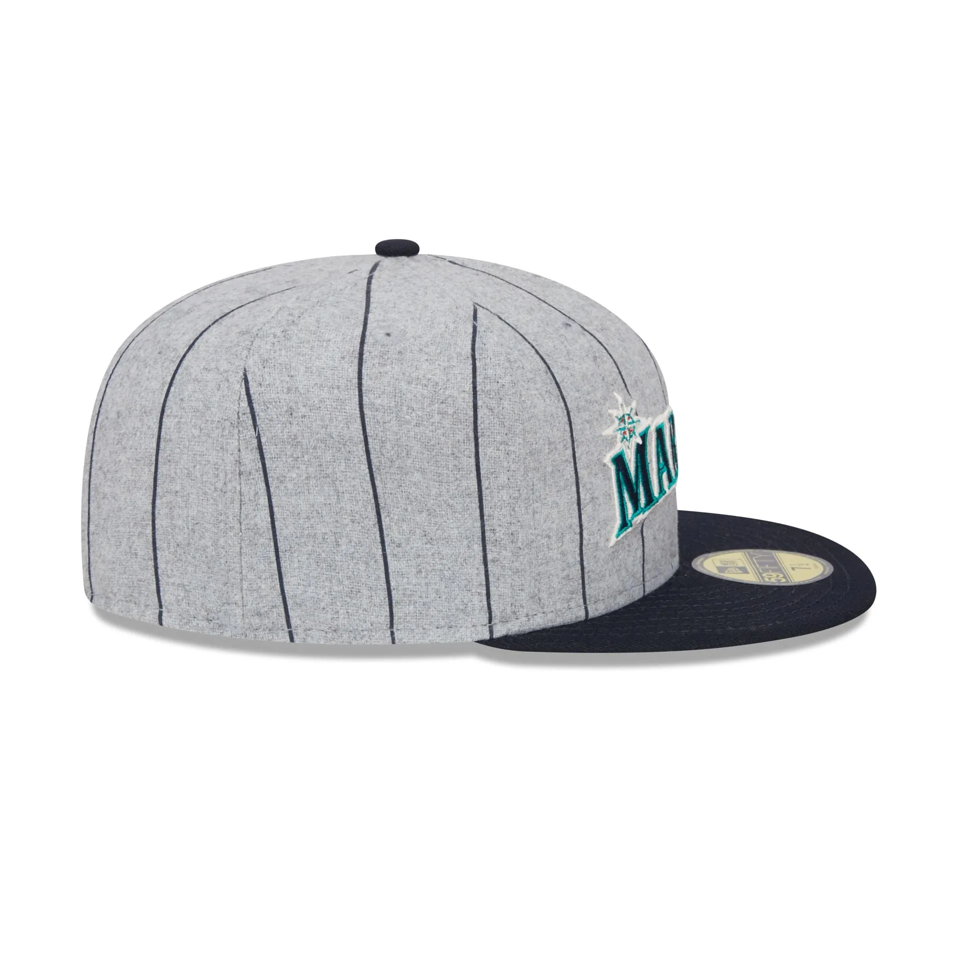 Seattle Mariners Heather Pinstripe 59FIFTY Fitted Hat