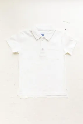 Short Sleeve Pocket Polo - White