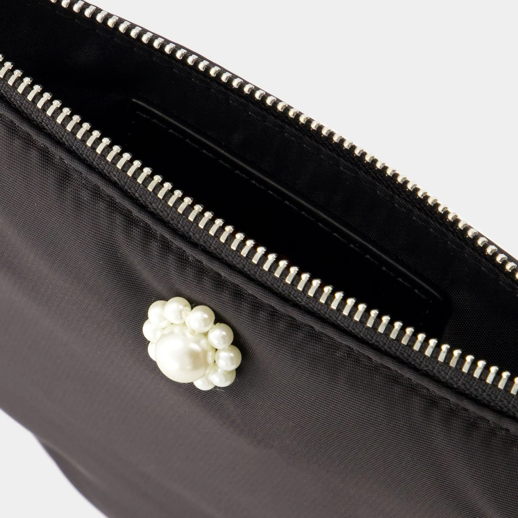 Simone Rocha  Daisy Shoulder Bag  - Simone Rocha - Polyester - Black