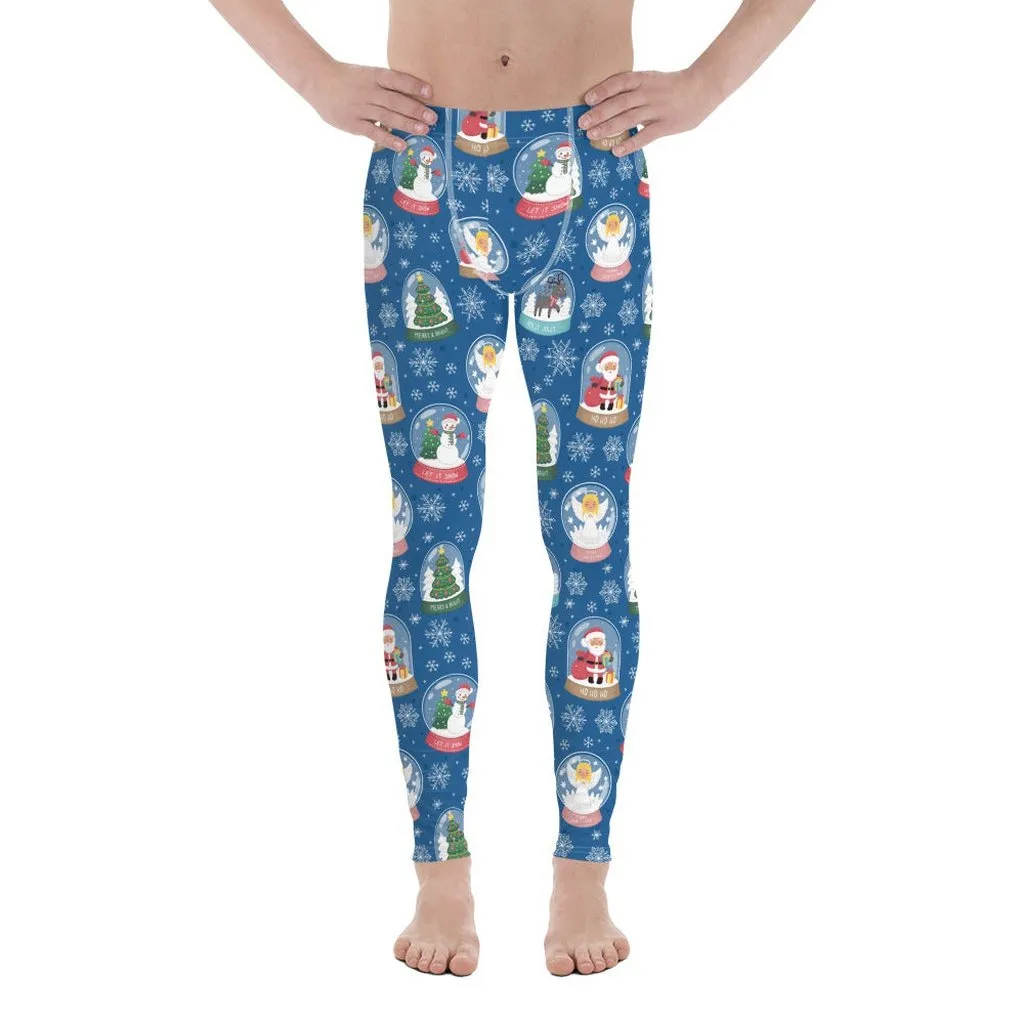 Snow Globe Pattern Men's Leggings