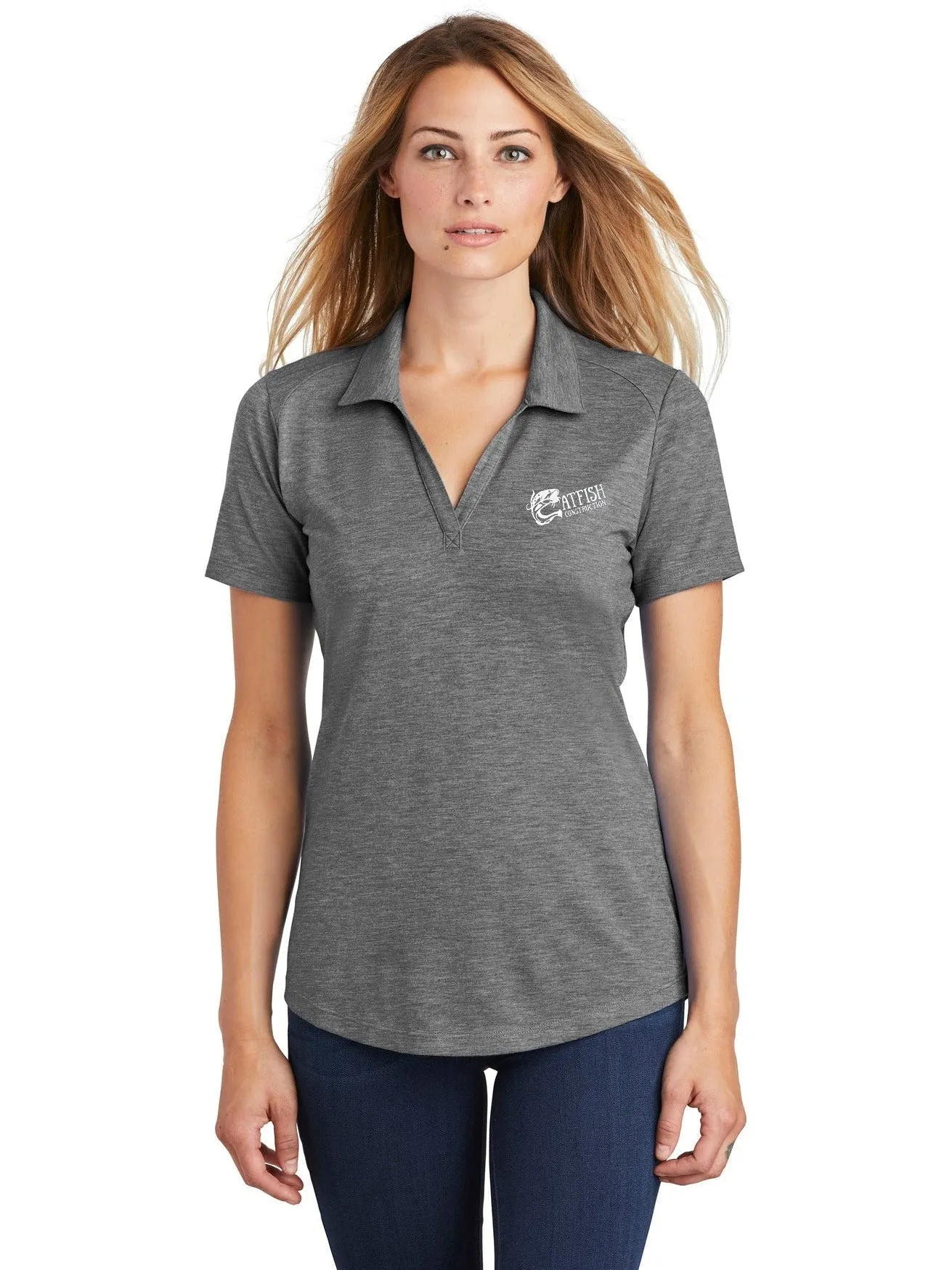 Sport-TekLadies PosiChargeTri-Blend Wicking Polo