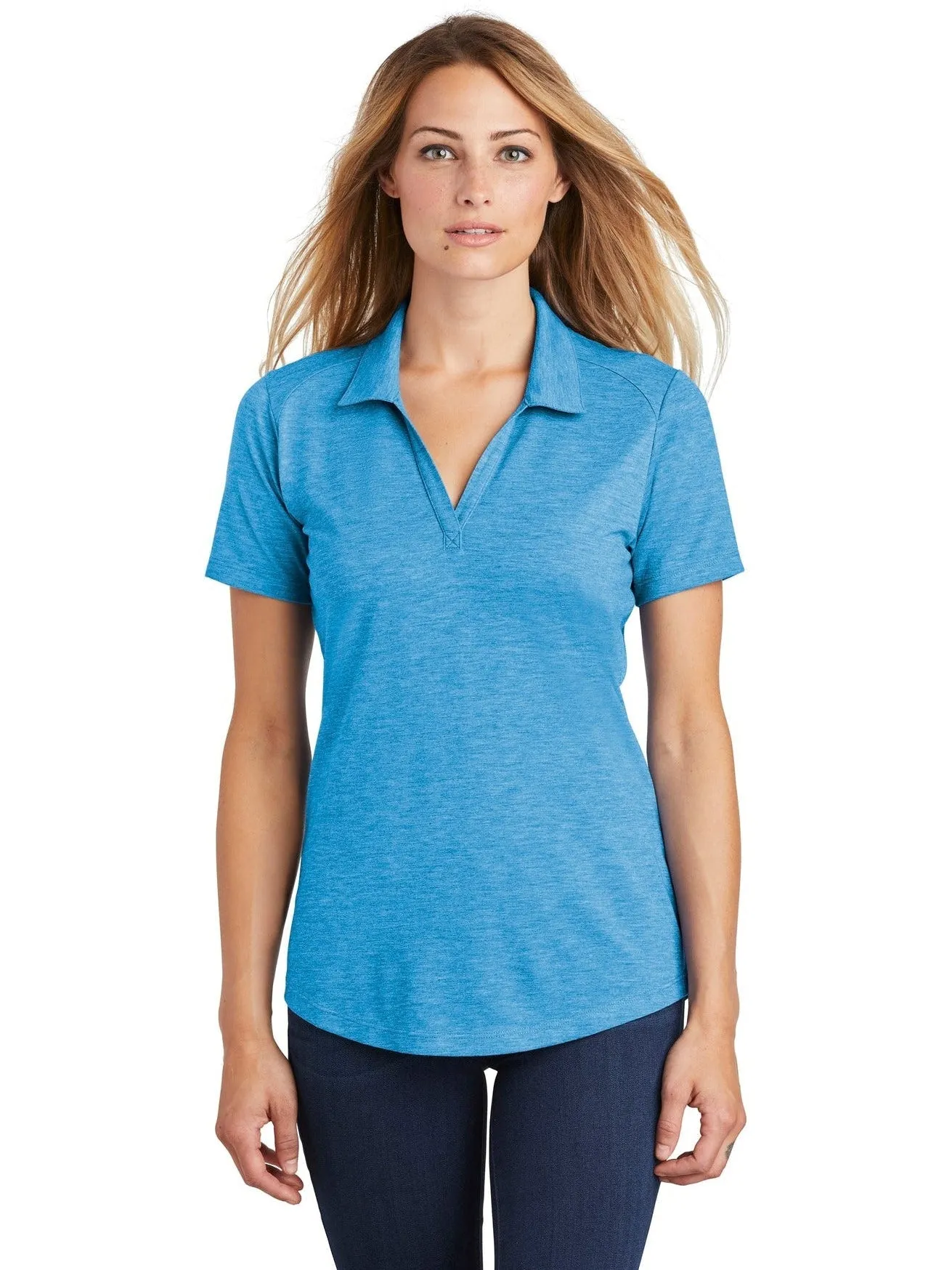 Sport-TekLadies PosiChargeTri-Blend Wicking Polo