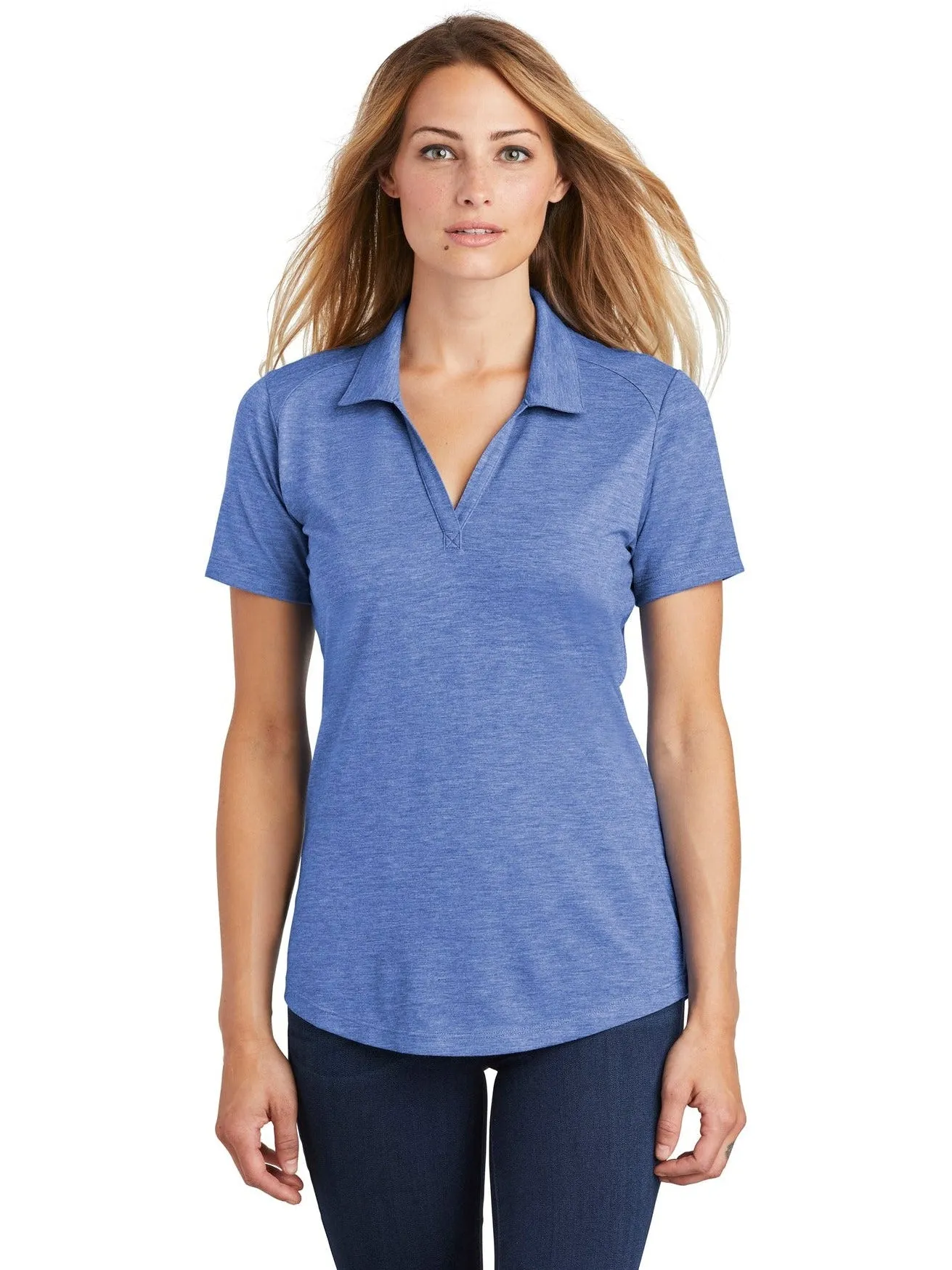 Sport-TekLadies PosiChargeTri-Blend Wicking Polo