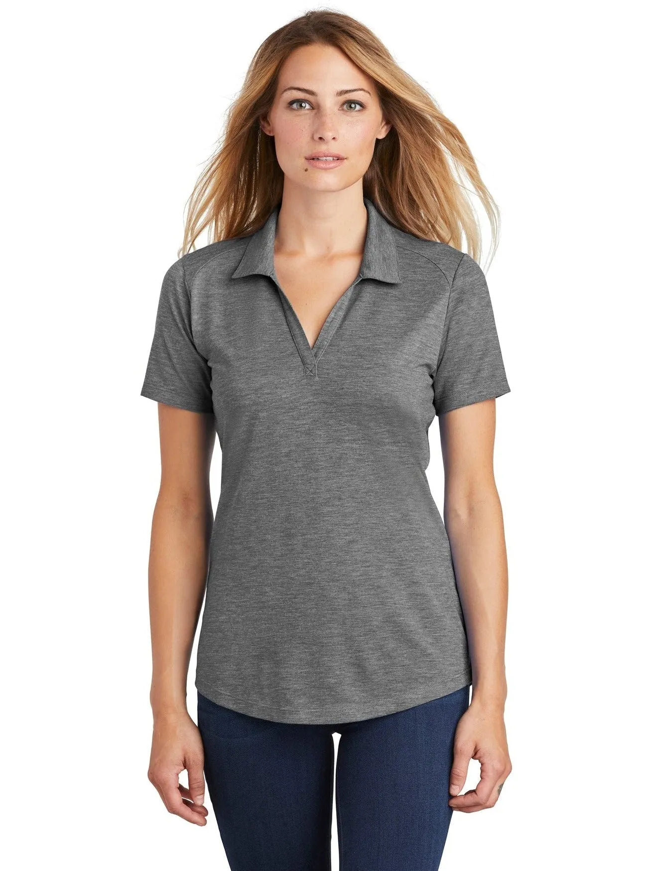 Sport-TekLadies PosiChargeTri-Blend Wicking Polo