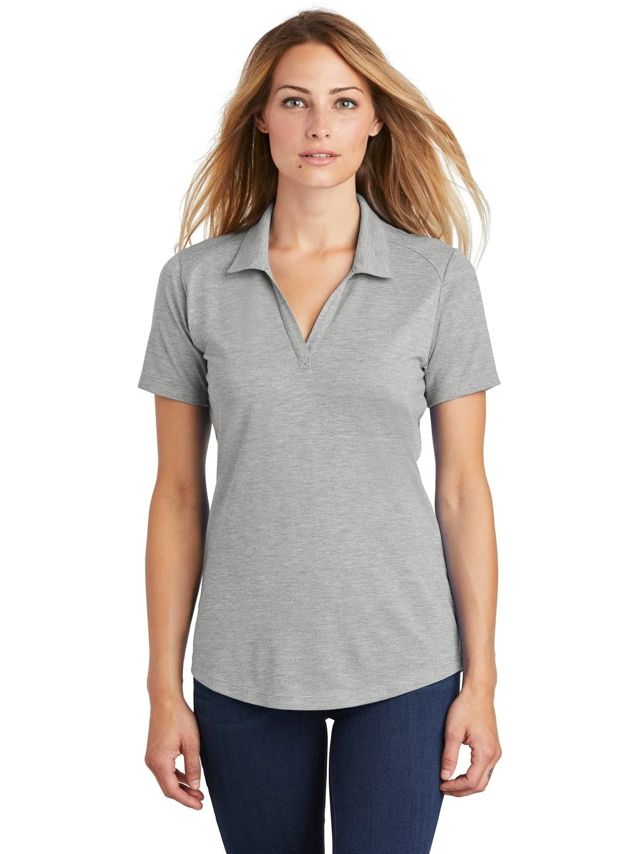 Sport-TekLadies PosiChargeTri-Blend Wicking Polo