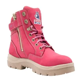 Steel Blue Southern Cross Zip Safety Boot Ladies Pink