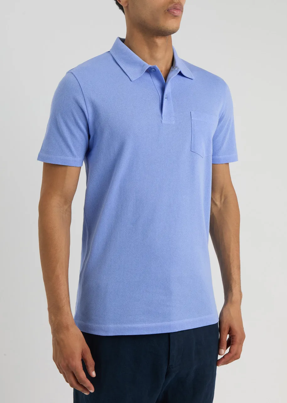 SUNSPEL Riviera cotton-mesh polo shirt  -                         -                     -                